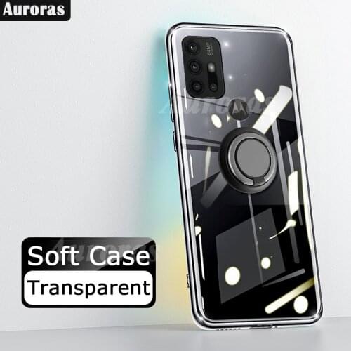 Auroras For Moto G10 Case Anti-fall Clear Case Shockproof With Ring Soft Cover For Motorola G30 Clear Case G20