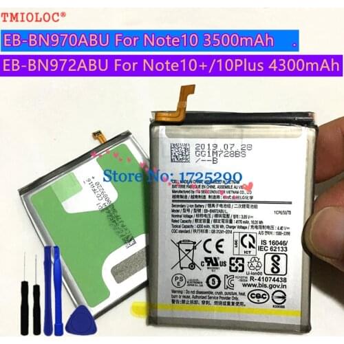 New High quality 3500mAh EB-BN970ABU 4300mAh EB-BN972ABU For Samsung Galaxy Note 10 10+ 10plus Note10 plus SM-N975 N976 N970