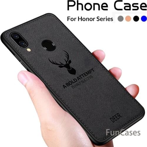 Original Cloth Deer Phone Cases For Honor 8X Max Case For Huawei Honor 8X Max Cover Funda Silicone Hono 9 8 9 Lite X8 8 X 9Lite