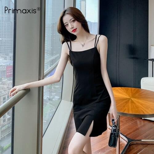 PRIMAXIS Black Summer Dresses