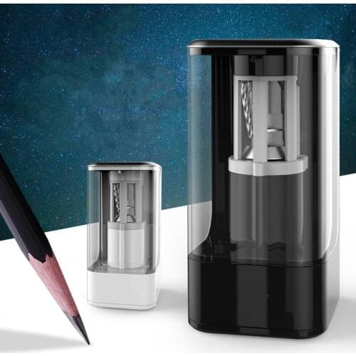 Black White Professional Electric Sharpener Pencil Electric Heavy Duty Mechanical Automatic For Kids mini mechanical pencil