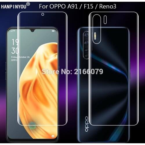 For Oppo F15 A91 Reno3 Clear TPU / Matte Anti-Fingerprints Hydrogel Full Cover Soft Screen Protector Film