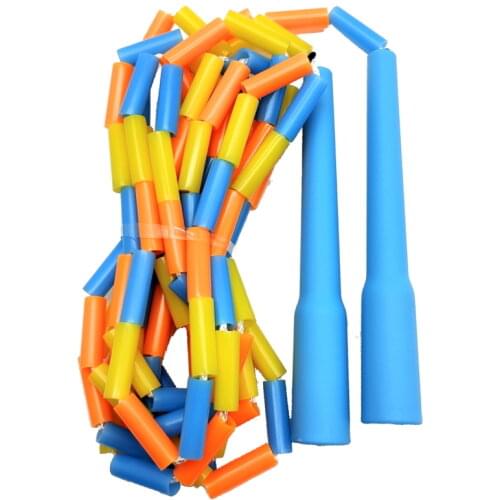 445g heavy weighted jump skip rope self lock ring connect overlap handle steel cord with anti wear protector