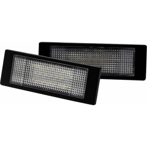 SELYNDE 2Pcs/Set License Plate Light Led Number Plate Number License Plate Light Lamp White For BMW Z4 M6 E81 E87 E63 K48 F12