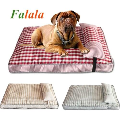 Lattice Pet Bed Soft Small Medium Dog Soft Pet Nest For Dogs Washable House Lounger Bench All Seasons Cat Puppy Kennel Mat