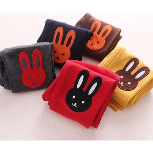 LOVE DD&MM Girls Pants 2020 Fall New Childrens Wear Girls Cute Casual Cartoon Rabbit Pattern Trousers