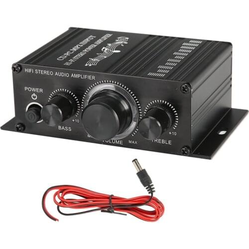 Dc12V Hifi Power Amplifier Home Audio and Video Stereo Music Receiver Mp3 High Quality Car Amplifier