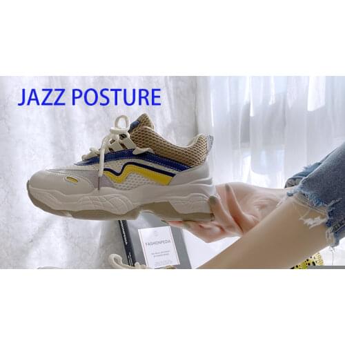 2021 Autumn Women Platform Sneakers Designers Brand Fashion Vulcanize Shoes Woman Mesh Casual Shoes Chunky Trainers Ladies z789