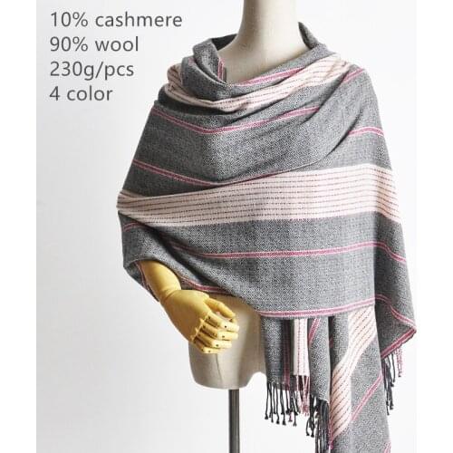 Naizaiga 10% cashmere 90% wool blending Diamond pattern office prairie fashion pashmina scarf women shawl, JY115
