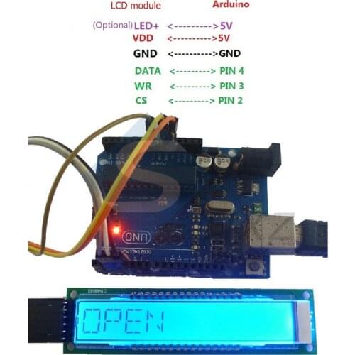 LCD Module Blue Screen 10-Bit 16-Segment LCD Display Module Panel DM8BA10 DC 5V TM1622 Chip