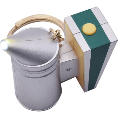 2PCS LED Beekeeping Smoker Keychain Bee Gift Beekeeper Smoker Keyring Bee Gift Beekeeping Souvenir