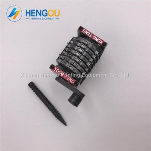 4 Pieces GTO Printing Machine 7 digits numbering machine horizontal Jump mode 98765...backward last three bits can adjustable