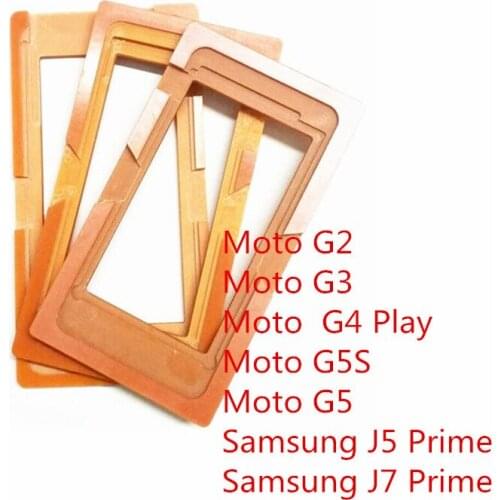 7pcs/Lot Glue LCD Outer Glass Screen Mould Molds Holder For Motorola Moto G2 G3 G5 G5S G4 Play For Samsung J5 Prime J7 Prime