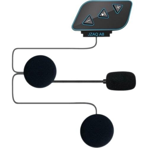 Bluetooth 5.0 Motorcycle Helmet Intercom Earphone Motorbike Headphone Mic Locomotive Helmet Headset Earpiece Microphone