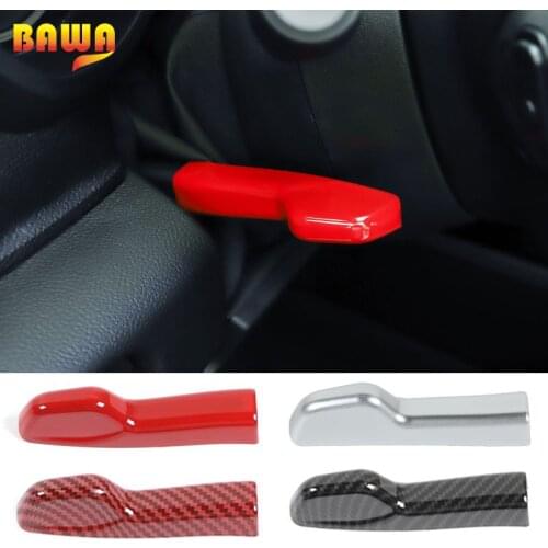 BAWA ABS Interior Mouldings Steering Wheel Decorative Adjustment Decoration Frame Stickers For Dodge Ram 1500 2018-2021