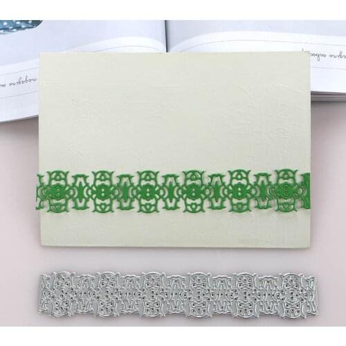 DUOFEN METAL CUTTING DIES 2020 Christmas deco border stencil for DIY papercraft projects Scrapbook Paper Album