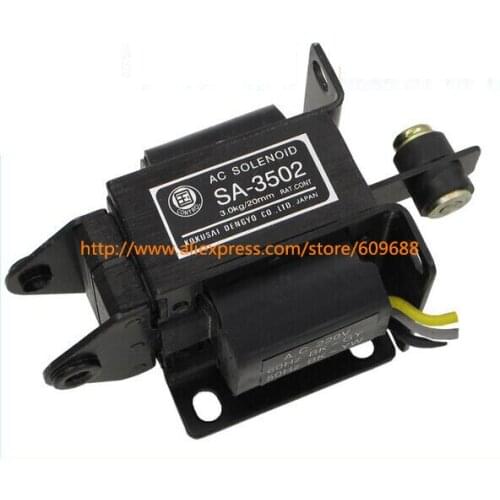 SA-3502 AC 220V 3kg Force 20mm Stroke Pull Type Solenoid Electromagnet,Power Accessories
