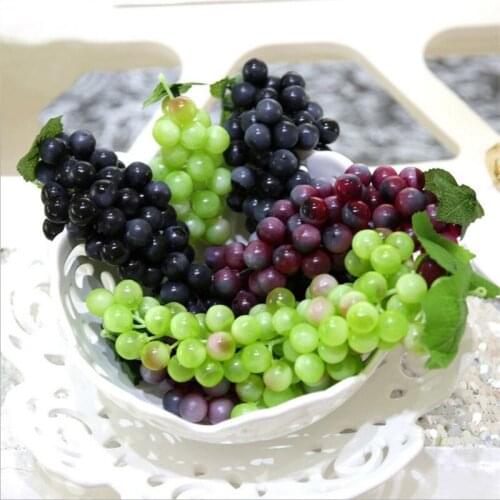 Simulation of grape strings Artificial Plastic Grapes Decorative Fruit simulation fruit Home Wedding Party Garden Shop Decor