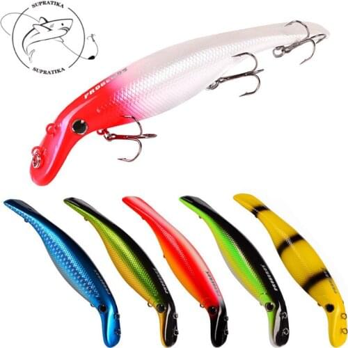 Artificial Floating Water 6pcs/set 15cm/33g Plastic Hard Bait Bass 4# 3D Simulation Eyes With Sharp Treble Hook Anti-corrosion