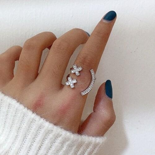 Lucky Smile Face Finger Ring For Women High Quality Elegant Zircon Gold Rings Fashion Jewelry Korean Girls Gift Jewellery