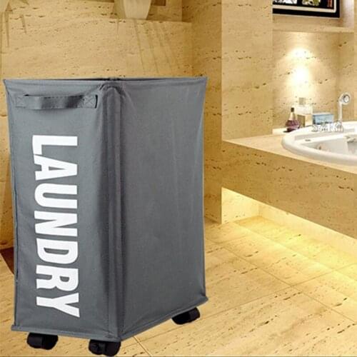 Household Rolling Laundry Hamper with Wheels Collapsible Laundry Basket Mesh Liner Waterproof Durable Laundry Bag organizer