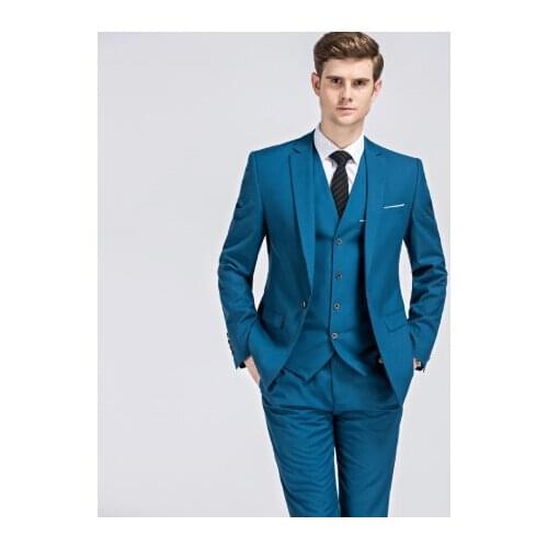 Uit Men Three-piece Set Business Slim Fit Business Formal Wear Mens Suit Best Man Groom Marriage Formal Dress