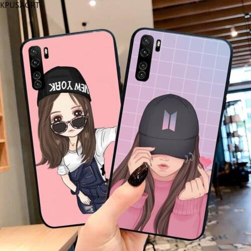 Anime art girl Soft Phone Cover For OPPO Realme 6 Pro Realme C3 5 Pro C2 RENO2-Z A11X