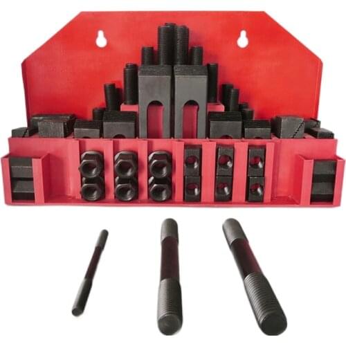 Milling Machine Clamping Set 58pcs Mill Clamp Kit Vice M12 Universal Fixture Set Pressure Plate