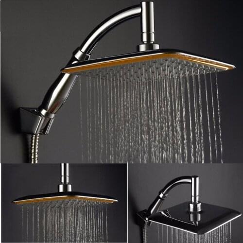 Luxury ABS/Stainless Steel Thin SPA Rainfall Shower Head Bathroom Showerhead High Pressure Hand Held Shower head Water Saving