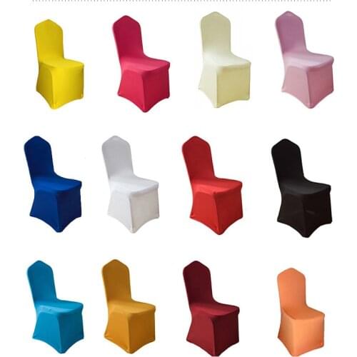 New Arrival Seat Covers Comfortable Wrinkle Resistant Spandex Chair Hood Removable Stretch Dining Room Banquet Chair Covers Home