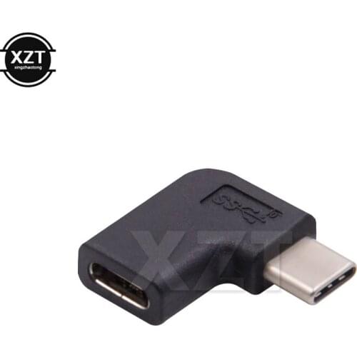 90 Degree Right Angle USB 3.1 to Type C Male To Female USB C Converter Adapter for huawei p30pro mate20 Samsung Macbook Data OTG