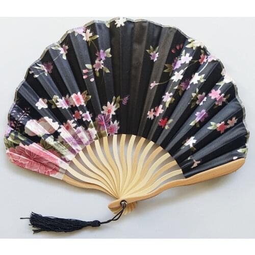 Chinese Classic Folding Fan Hand Held Fan Bamboo Paper Folding Fan Party Wedding Decor Vintage Bamboo Folding Hand Fans