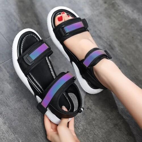 Gladiator Platform Womens Sandals 2021 Summer Fashion Women Chunky Beach Sandal Denim Comfortable Sandalias Mujer