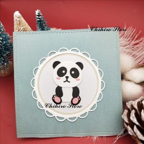 Panda Cutting Dies 2020 and Scrapbooking For Paper Making Crochet Embossing Stamps Frame Card Craft Die Set