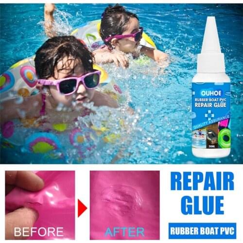 Repairing Glue Strong Adhesion Swimming Pool Lifebuoy Pad Inflatable Boat Glue Strong Viscosity Accurate Repairs 30 ml
