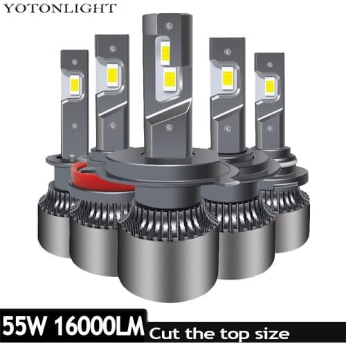 YOTONLIGHT H11 H3 H1 H7 H4 Led Headlight Bulb For Car Lamp 9005 9006 hb3 hb4 55W 16000lm 9004 9007 H13 H8 H9 d2s 9012 6000k 12V
