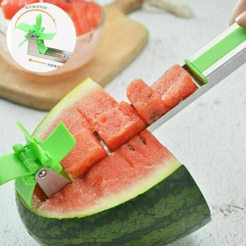Windmill Watermelon Cutter Multi Melon Cutting Machine Stainless Steel Fruit Household Artifact Kitchen Tool