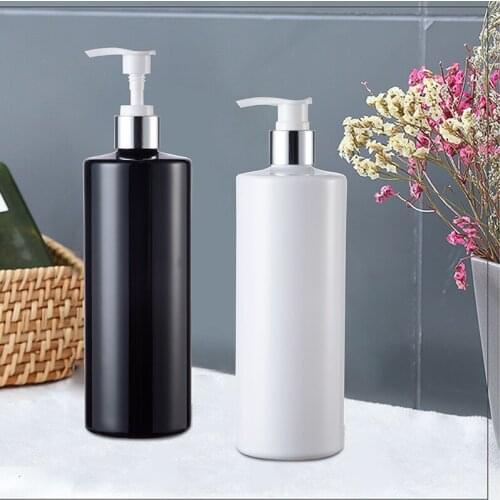 1PC 500ml Liquid Soap Bottle Empty Lotion Pump Bottles Shower Gel Shampoo Dispenser Bathroom Refillable Containers