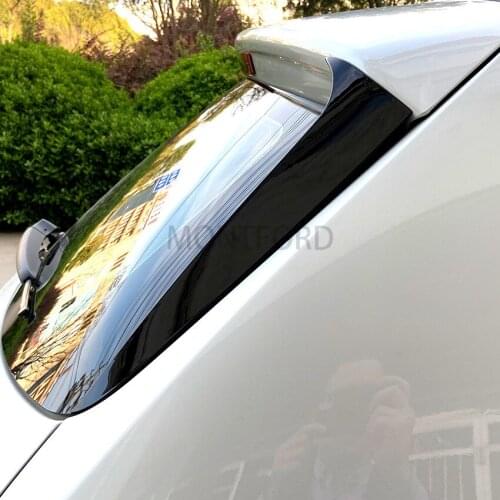 2pcs/set Rear Window Side Spoiler black Wing Lip Cover Trim Sticker Fit For BMW X3 F25 2011-2017 Auto Accessories
