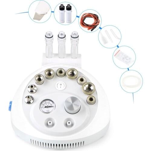 2 In 1 Dermabrasion Microdermabrasion Skin Scrubber Vacuum Suction Peeling Black Head Removal Skin Lifting Machine