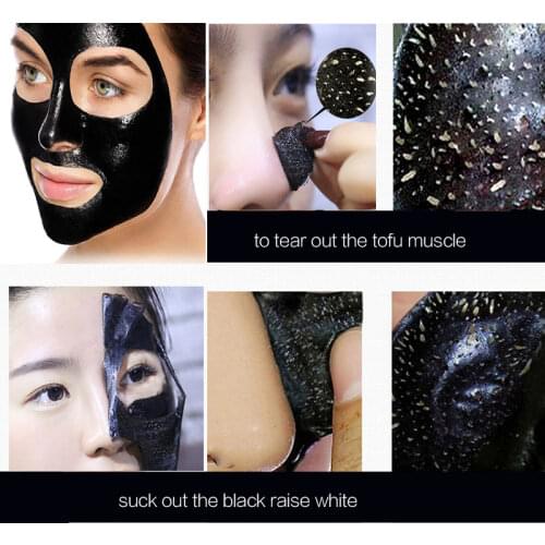 5packs Black Head Remover Mask Black Face Mask Acne Treatments Peel Off Black Mask From Black Dots Skin Care Face Mask