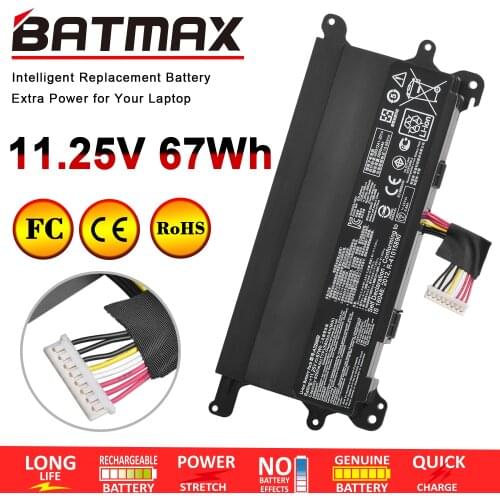 6000mAh 67Wh A32N1511 Laptop Battery for Asus ROG G752 G752VL G752VT G752VM G752VT G752VY 0B110-0037000