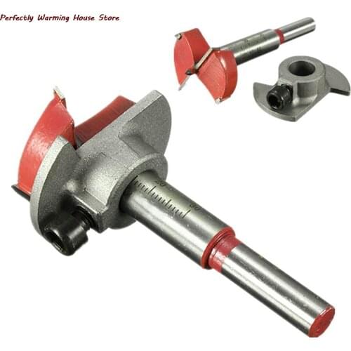 Cemented Carbide 35mm Hole Saw Woodworking Core Drill Bit Hinge Cutter Boring Forstner Bit Tipped Drilling Tool