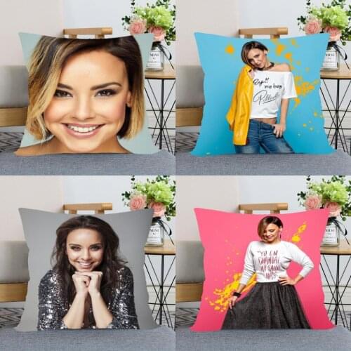 Custom Chenoa Zipper Pillowcase Home Decoration Satin Fabric Square Pillowcase 40x40cm Bedroom Pillow Cover 0511