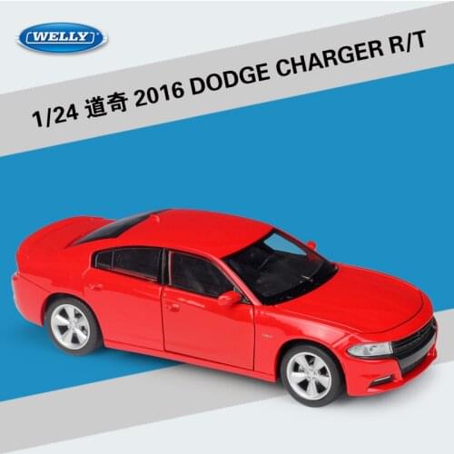 HaloloHaloloWELLY 1:24 Model Car Simulation Alloy Metal Toy Car Childrens Toy Gift Collection 2016 DODGE CHARGER R/T