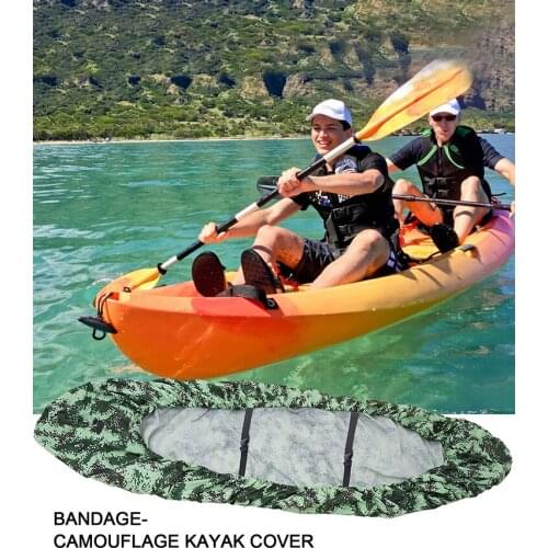 Camouflage Kayak Cover Thickened Highly Fade-resistant Kayak Canoe Cover With Strap For Fishing Boat Pro Angler