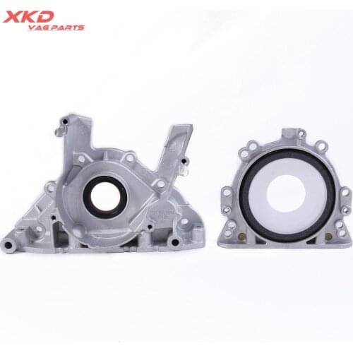 2pcs Crankshaft Front & Rear Oil Sealing Flange Set For V-W Beetle Golf Passat A-UDI A4 S4 TT
