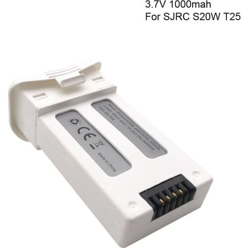 3.7V 1000mAh lipo Battery for SJRC S20W T25 Four-axis Drone Spare Parts Remote Control Aircraft Battery White 903048 for S20W