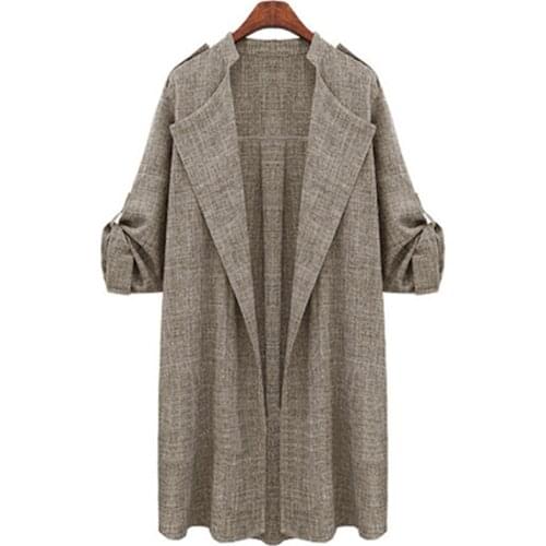 Fashion Autumn Women Jackets Open Front Coat Long Cloak Jackets Overcoat Waterfall Cardigan Female Blouse