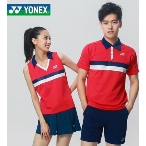 YONEX sport Jersey sports clothing sportswear badminton clothing for men women with collar polo top